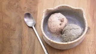 Red Bean & Black Sesame No-Churn Ice Cream