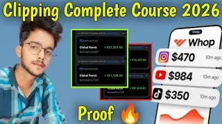 WHOP CLIPPING GUIDE 2026 🔥 STEP BY STEP | CLIPPING PLATFORM NEW COURSE ✅