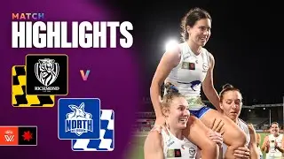 Richmond v Kangaroos Highlights | Round 9, 2025 | AFLW