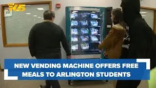 Vending machine at Arlington high school offers free meals to students all day