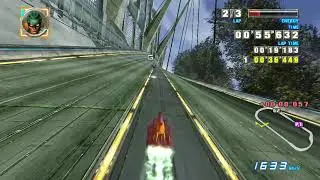 F-Zero GX - Green Plant Mobius Ring With Hyper Speeder (1'28