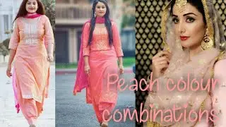 Peach colour combinations suits 💗🌸💗&hearts;️💗🌸&hearts;️#punjabigirlchannel