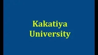 Are you looking for Ph.D.? Here's an Opportunity from K.U., Warangal