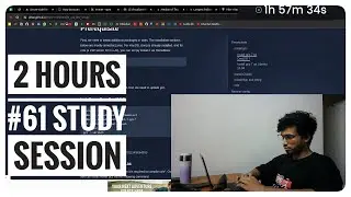 #61 Study with me | 2 hours | Buidling Projects| VIM battles | Vim | #codingjourney #dsa