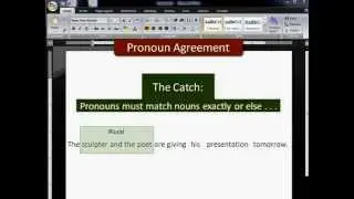 Pronoun-Antecedent Agreement