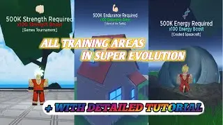 ALL TRAINING ZONES/AREAS IN SUPER EVOLUTION! - Roblox Super Evolution