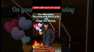 23rd Birthday of my son Aby Shalom
