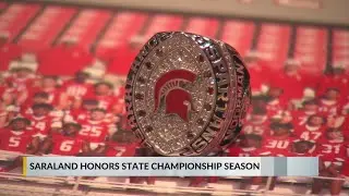 Saraland High School football receives state championship rings