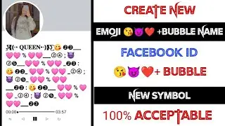 Emojis 😘❤️😈+ bubble name Facebook ID 2023 | how to make heart emoji name Facebook account