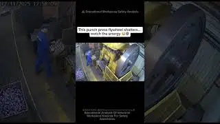 🚨 WILD Punch Press Flywheel SHATTERS Apart 🤯💥#shorts