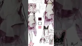 Process mashup 🎀🍭🤍🌸👗#fashiondesigner #fashiondesignideas