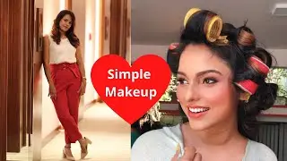 Simple & Easy Makeup On Actress Sharu Varghese | Makeup For Partying With Family Or Friends