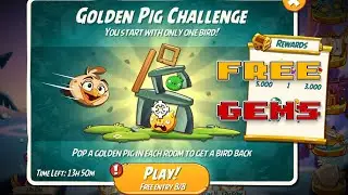 Angry Birds 2 Golden Pig Challenge (Melody) Free Gems | 1 Dec 2025