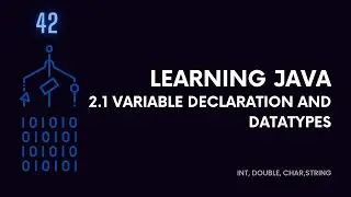 Free Java Course - Learning Java (2.1 Variables and Datatypes - Beginner Learning Level)