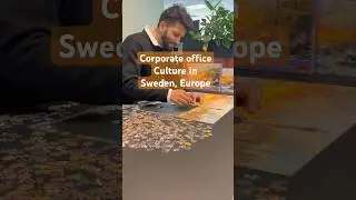 How different is the corporate office culture in Europe than India 🇸🇪#sweden #officeculture
