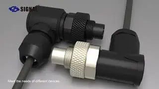 SIGNAL M9 Male Metal Connector 90&deg; Elbow Overview