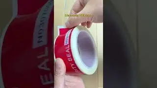 Self adhesive VOID tape Tamper proof carton sealing tape total transfer security labels