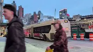 2/9/2026: Chaotic NJ Transit bus action on 40th St in NYC due to changes by Port Authority