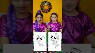 🩵BUBBLES MERMAID OR RUMI version 😍Little ones color the K-pop/PowerPuff Girls Warriors #art