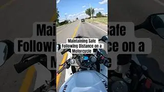 Соблюдение безопасной дистанции при езде на мотоцикле