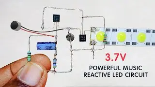 Simple Invention You Can Make At Home | Powerful Music Reactive LED Circuit
