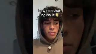 how to revise english literature
