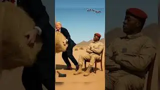 Trump Runs Off with the Gold! Ibrahim Wakes Up for the Chase 😂💰#lol #funny #comedy #viral #memes