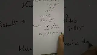 How to do hypothesis testing in chi square test?#viral #youtubeshorts #chisquare #statistics #stats