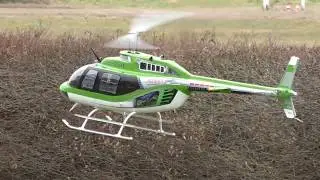 Rotor Live 2018 - Fantastic XXL Jet Ranger with Flag from Roland Kaufmann
