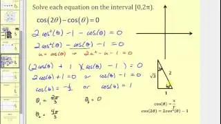 Solving Trigonometric Equations Using Identities and Substitution