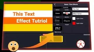 Kinemaster simple text animation || text intro kinemaster || smart text effect kinemaster