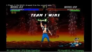 UMK3 4 PLAYERS LARY OVER & ELIAS VS HORD616 & SWAMPY