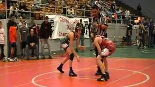 2010 Ohio Grade School State 90 lbs D4 Kaleb Romero VS Anthony Kozma