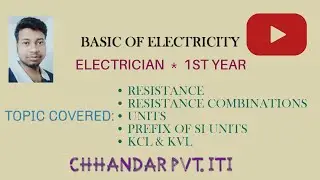 BASIC OF ELECTRICITY  ||  PART 1  ||  ELECTRICIAN || 1ST YEAR || CHHANDAR PVT. ITI