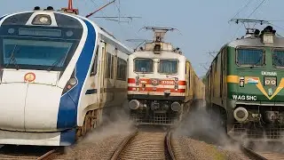 Fast & Furious🔥130 Kmph Bharat 🇮🇳 Gaurav Exp+Sachkhand Exp+Taj+Sampark Kranti etc. action-IR