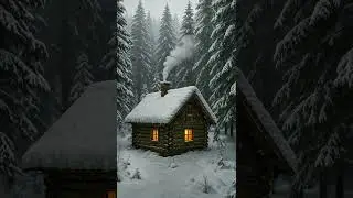 Wooden Cabin in a Snowy Forest  -  Free 4K Cinematic Footage by    @storyteller115K