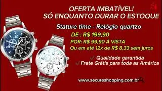Sorteio rel&oacute;gio Stature Time da Secure Shopping!