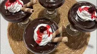 The Creamiest Chocolate Pudding Ever | Easy Dessert Recipe  #ChocolatePudding#ChocolateCustard