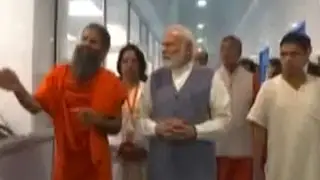 PM Narendra Modi visits Patanjali Research Institute at Patanjali Yogpeeth in Haridwar