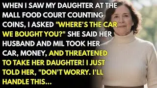 I saw my daughter at the mall counting coins. I asked 