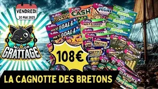 🍀 Mission Grattage - 108&euro; POUR LA CAGNOTTE DES BRETONS DE L'ASCENSION 🤍🖤