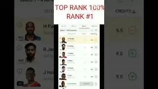 TEAM RANK #1 IND VS WI BEST TEAM PREDICTION | DREAM 11  winning tips | T20l MATCH 2022