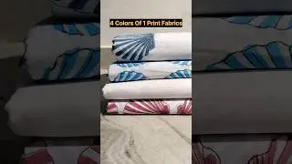 Indian Cotton Hand Block Print Fabric 4 Colors Of 1 Print Fabrics #HandBlockPrint #BlockPrintFabric