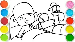 Pocoyo And Pato Cartoon Drawing, Painting & Coloring For Kids and Toddlers_ Child Art