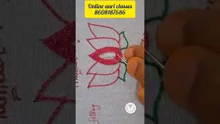 Thambur stitch for beginners..#aariembroidery #thamburstitch #aaridesigns #viralshorts #shortsvideo