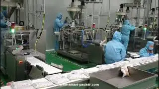 Automatische Premade Bag Beutel Sojabohnenpulver F&uuml;llung Dichtungsverpackungsmaschine Fabrik Tour