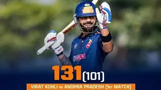Virat Kohli 131 vs Andhra Pradesh | Vijay Hazare Trophy Highlights 