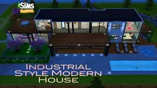 INDUSTRIAL STYLE MODERN HOUSE 🏗️🏙️|Simsfreeplay