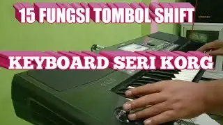 Fungsi tombol SHIFT pada seri korg pa600-The SHIFT key functions on the Korg PA600 series