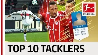 Top 10 Sliding Tacklers World Cup 2018 - EA SPORTS FIFA 18 - Pavard, Boateng & More